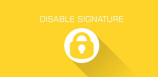 Disable Signature Verification Android