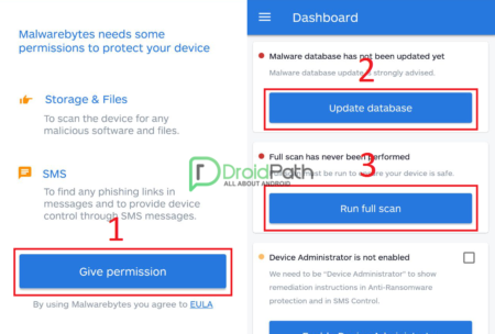 Cara Menghilangkan Iklan di Android Dengan Aplikasi Malwarebytes Security Permision, Update